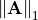 \norm{\mathbf{A}}_1