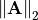 \norm{\mathbf{A}}_2