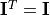 \mathbf{I}^T = \bf{I}