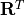 \mathbf{R}^T