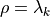 \rho = \lambda_k